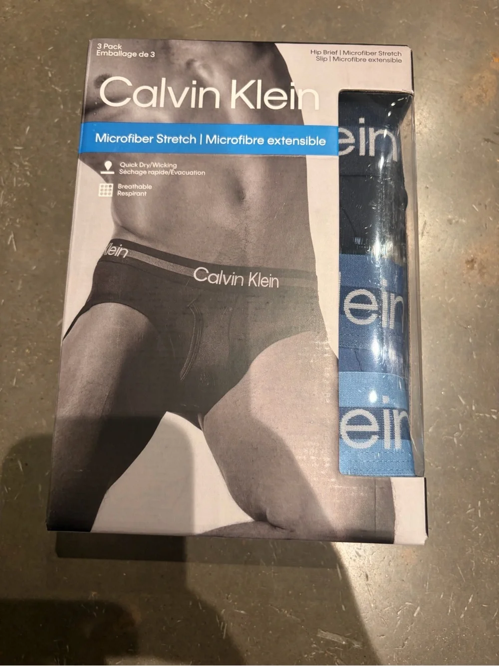 Calvin Klein microfiber stretch plus Men Hip Brief 3-pack multicolor dark